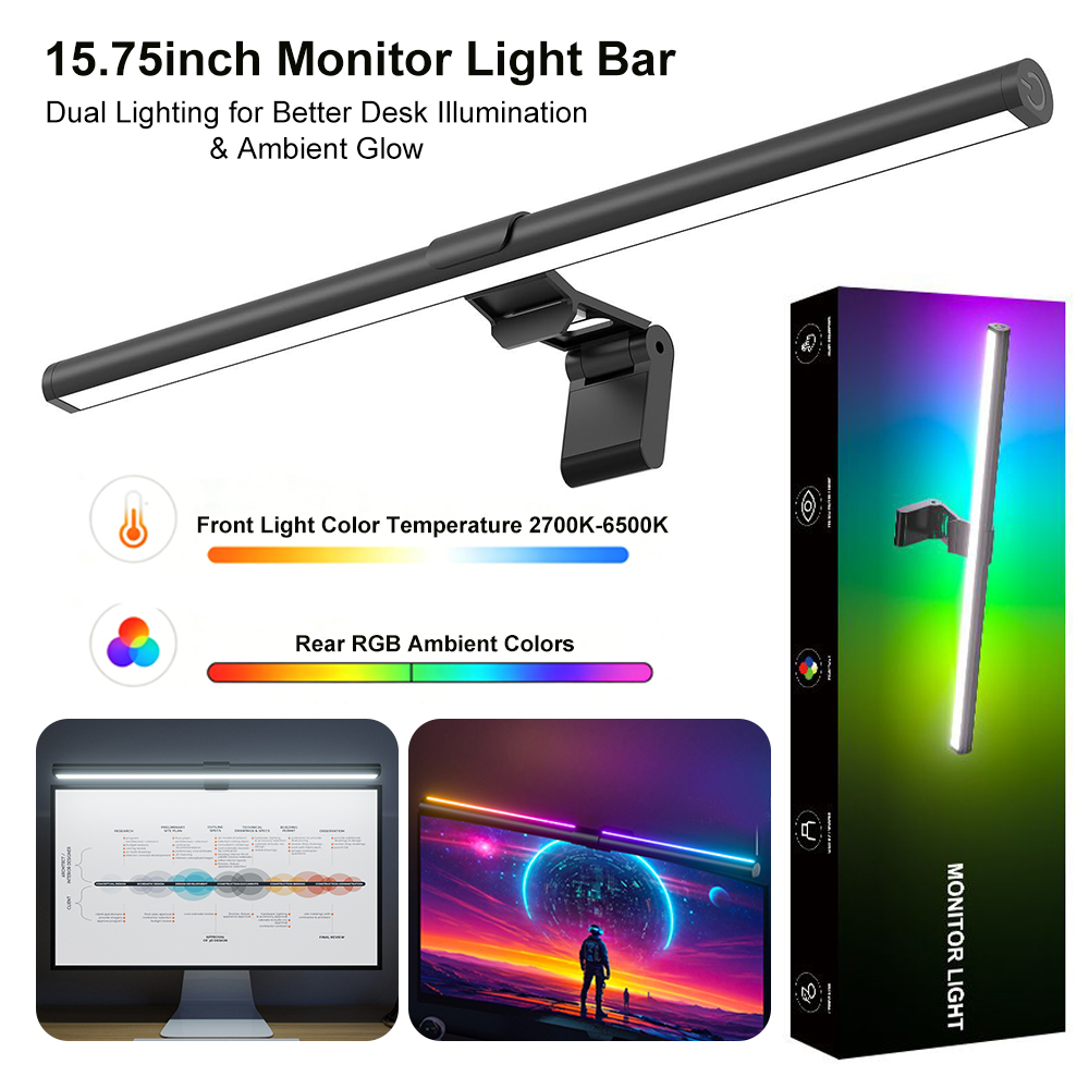 RGB Color Changing Hanging Scr - Monitor Light Bar review and price