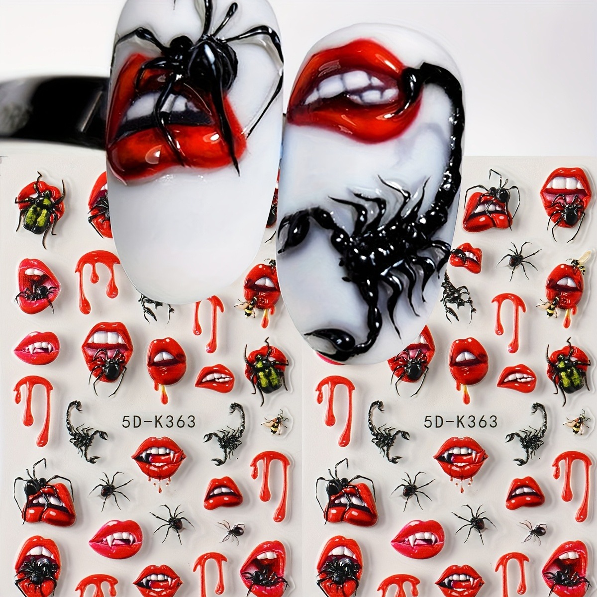 2Pcs 5D Embossed Halloween & D - Quirky Tech Accessories review and price