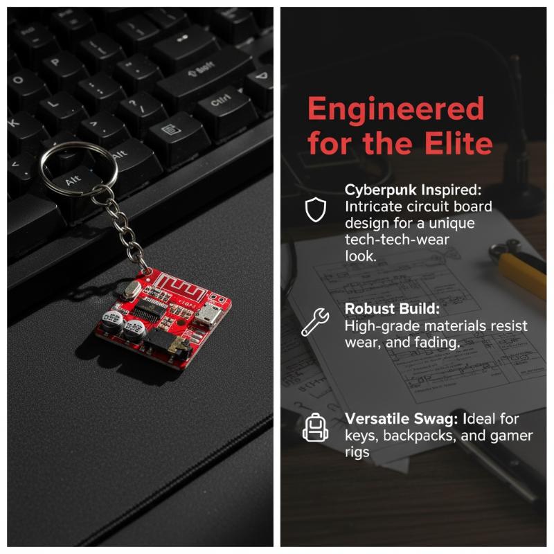 Circuit Board Keychain Minimal - Tech Woven Accessories review and price