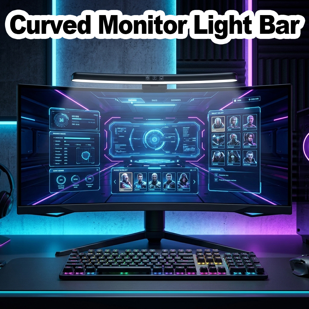Dimmable Color Changing Curved - Monitor Light Bar review and price