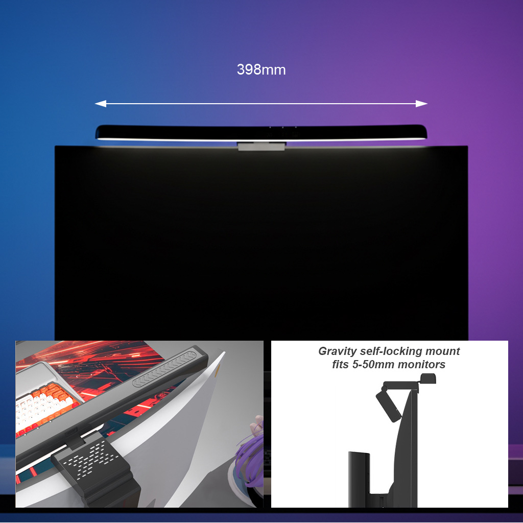 Dimmable Color Changing Curved - Monitor Light Bar review and price
