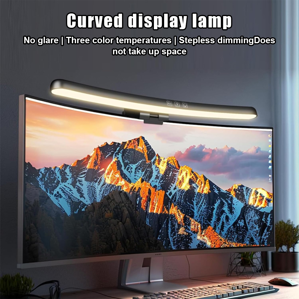 Dimmable Color Changing Curved - Monitor Light Bar review and price