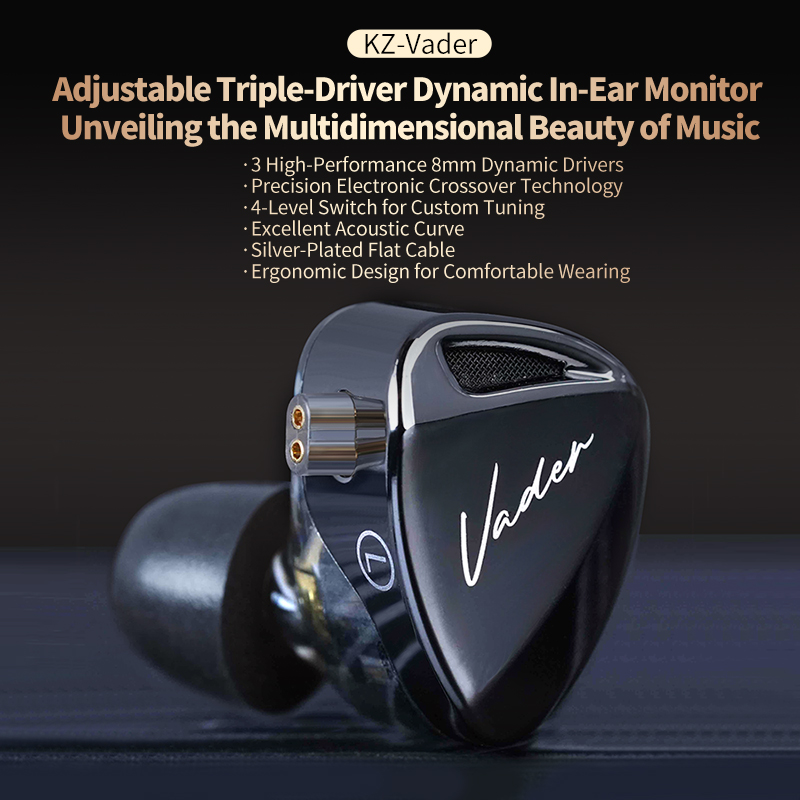 KZ Vader Custom IEM HiFi Monit - Tech Girl Accessories review and price